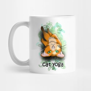 Cat yoga shavasana Mug